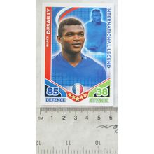 2010 Topps Match Attax World Cup Trading Card - France, Marcel Desailly