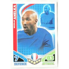 2010 Topps Match Attax World Cup Trading Card - France, Nicolas Anelka