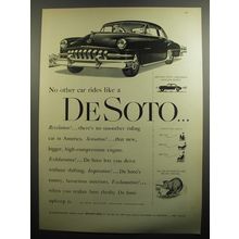 1951 DeSoto Cars Advertisement - No other car rides lie a DeSoto
