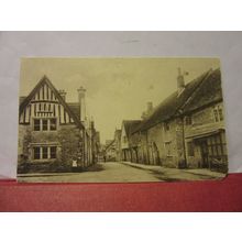 CHURCH STREET, LACOCK. WILTSHIRE unused antique postcard by C J Butler =