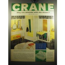 1957 Crane Bath Fixtures Ad - Crane Why not remodel with the finest?