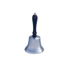 Pack Of 2] Brushed Nickel Hand Bell 9"