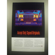 1994 Chrysler Corportion Jeep Advertisement - Accept only signed originals