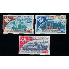 FSAT TAAF Ships 3v 1976 MNH SG#104-106 MI#98-100