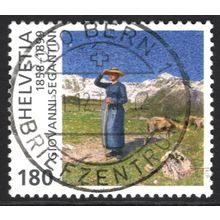 SWITZERLAND 1999: DEATH CENTENARY GIOVANNI SEGANTINI - 180c USED (G21)