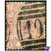1876 SG141 2 1/2d Rosy-Mauve Plate 4 Good Used "KD"