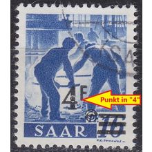 GERMANY Saar [1947] MiNr 0231 II PF IV ( O/used ) [01] Plattenfehler