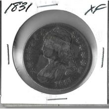 1831 US Silver Bust Half Dollar XF Grey Sheet Bid $160.00