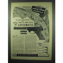 1952 Hi-Standard Supermatic Pistol Ad - NRA Matches