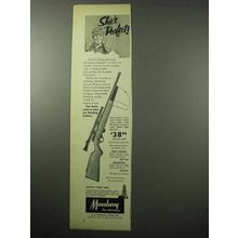 1956 Mossberg 142K Rifle Ad - She's Perfect