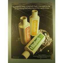 1980 Vitabath Gelee Ad - Invigorating and Relaxing
