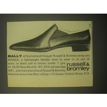 1965 Russell & Bromley Bally of Switzerland Monza Shoes Advertisement