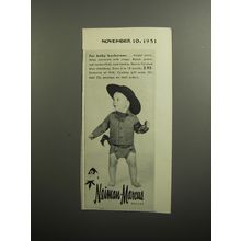 1951 Neiman-Marcus Diaper Jeans and Ranch Jacket Advertisement