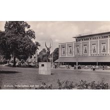 Arnhem Willemsplein Deer Antler Stag Real Photo WW1 Dutch Postcard