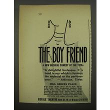 1954 The Boy Friend Play Ad - The Boy Friend A new musical comedy of the 1920s