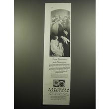 1933 J&P Coats & Clark's Thread Ad - From generation unto generation