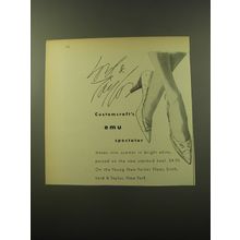 1960 Lord & Taylor Shoes Advertisement - Customcraft's emu spectator