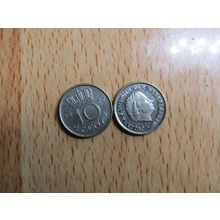 Netherlands 1977 10 Cents Coin