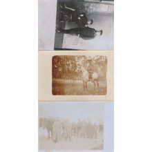 German WW1 Soldier Photo War 3x Postcards & Signed Soldier Messages