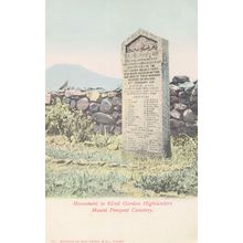 92nd Gordon Highlanders Mount Prospect Cemetery WW1 Military Postcard