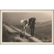 The Cast Shoe, A Lakeland Shepherd, c.1920s - GP Abraham RP Postcard