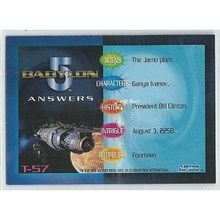 BABYLON 5 ' TRIVIA card # T- 57 ' (1996 )