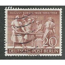 BERLIN -1954 20pf 'AUGUST BORSIG' FINE USED (EBID49-552)