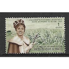 HAITI 1960 MISS HAITI 1g BROWN & GREEN PLANTATION SUGAR QUEEN SG 697 FINE USED