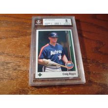 1989 Upper Deck, Graded Near Mint 8, CRAIG BIGGIO, Astros, HOF