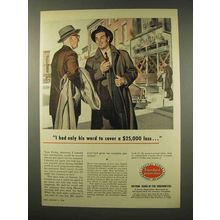1956 Capitol Stock Company Insurance Ad - Only His Word