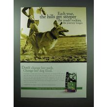 2000 Purina Fit & Trim Dog Food Ad - Hills Get Steeper