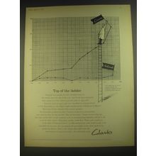 1958 Clarks Shoes Ad - Top of the ladder