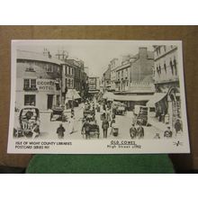 HIGH STREET c.1902, OLD COWES, Isle of Wight. repro postcard county libraries =