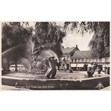 Halmstad Stora Torget Real Photo Swedish Postcard
