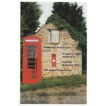 Norwich Stoke Ferry Telephone & Post Box Norfolk Postcard