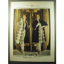 1960 Crescendo Reversible Fur Coat Advertisement - Crescendo in Reversibles