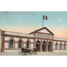Correo Post Office Juarez Mexico Old Postcard