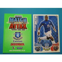 128. Sylvain Distin - Everton - Match Attax 2010/11 Football Card EF1