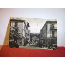 STREET SCENE, BORDIGHERA, ITALY unused vintage postcard RP =