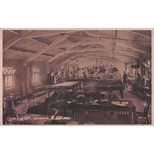 YMCA Military Sleaford Lincs Billiards Canteen Horlicks Antique Postcard