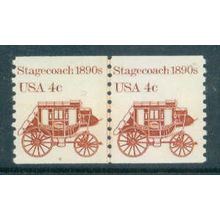 1898A 4c Stagecoach Fine MNH Dry Gum CNP Left 4 W0490