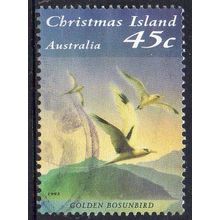 Christmas Island 1993 Seabirds - Golden Bosunbird 45c Used