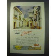 1952 TWA Airlines Ad - Take You To Spain