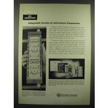 1966 Bell Telephone Laboratories Ad - Integrated Circuits Microwave Frequencies