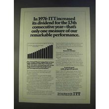 1977 ITT Ad - Increased Its Dividend