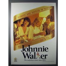 1977 Johnnie Walker Red Scotch Ad - Group of People