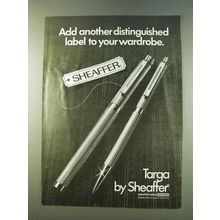 1979 Sheaffer Targa Pen Ad - Distinguished Label