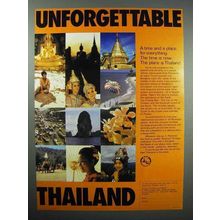 1980 Thailand Tourism Ad - Unforgettable