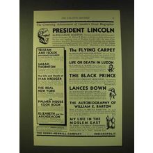 1933 The Bobbs-Merrill Company Ad - Achievement of Lincoln's Biographer