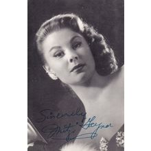 Mitzi Gaynor Signed Photo Postcard